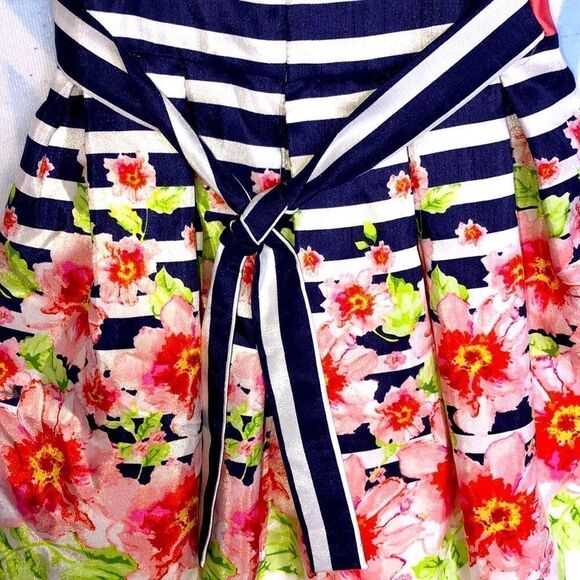 NWOT Girls Size 6 Bonnie Jean Sleeveless Floral Dress - Picture 7 of 9